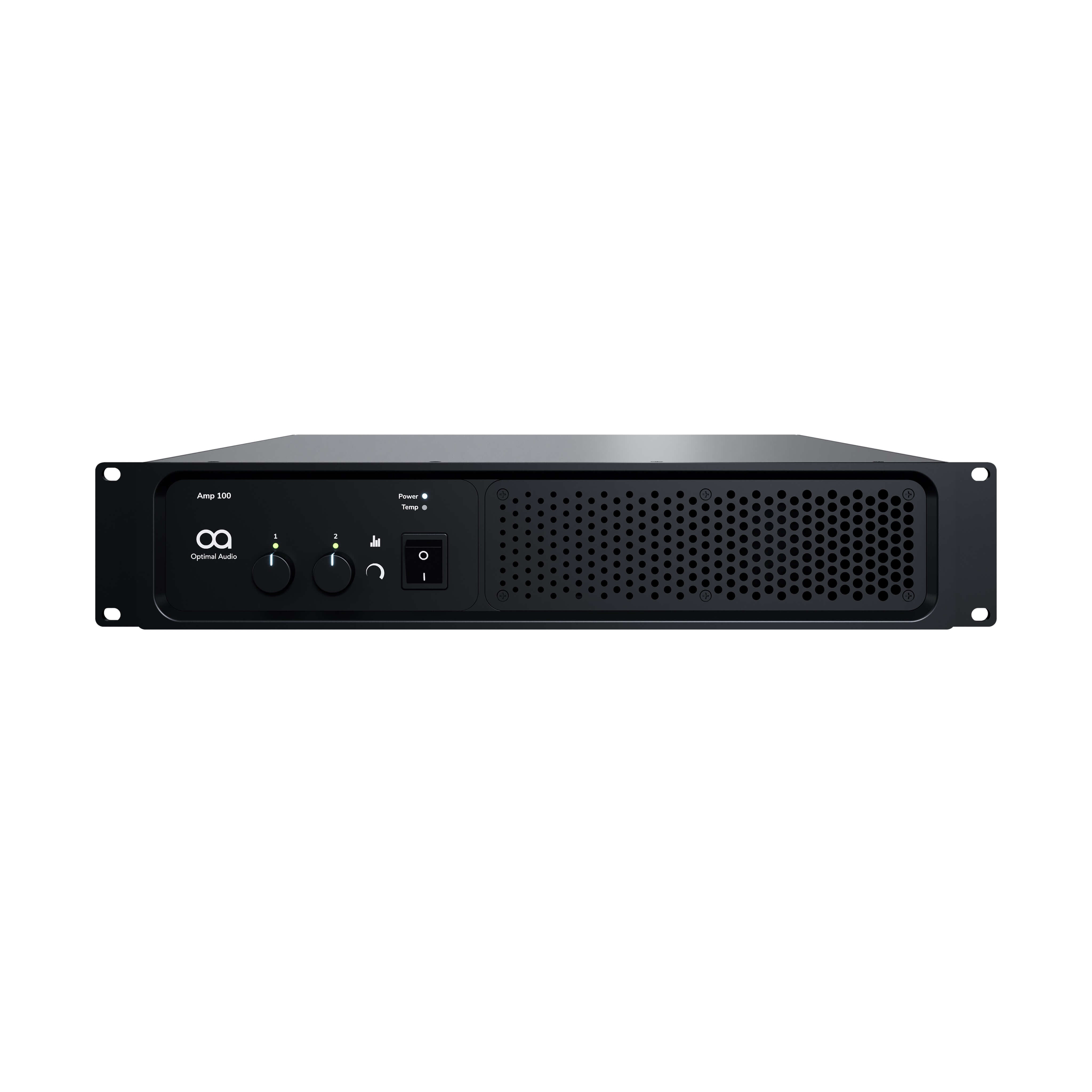 Optimal Audio Amp 100 - 2 x 350W Performance Power Amplifier, front