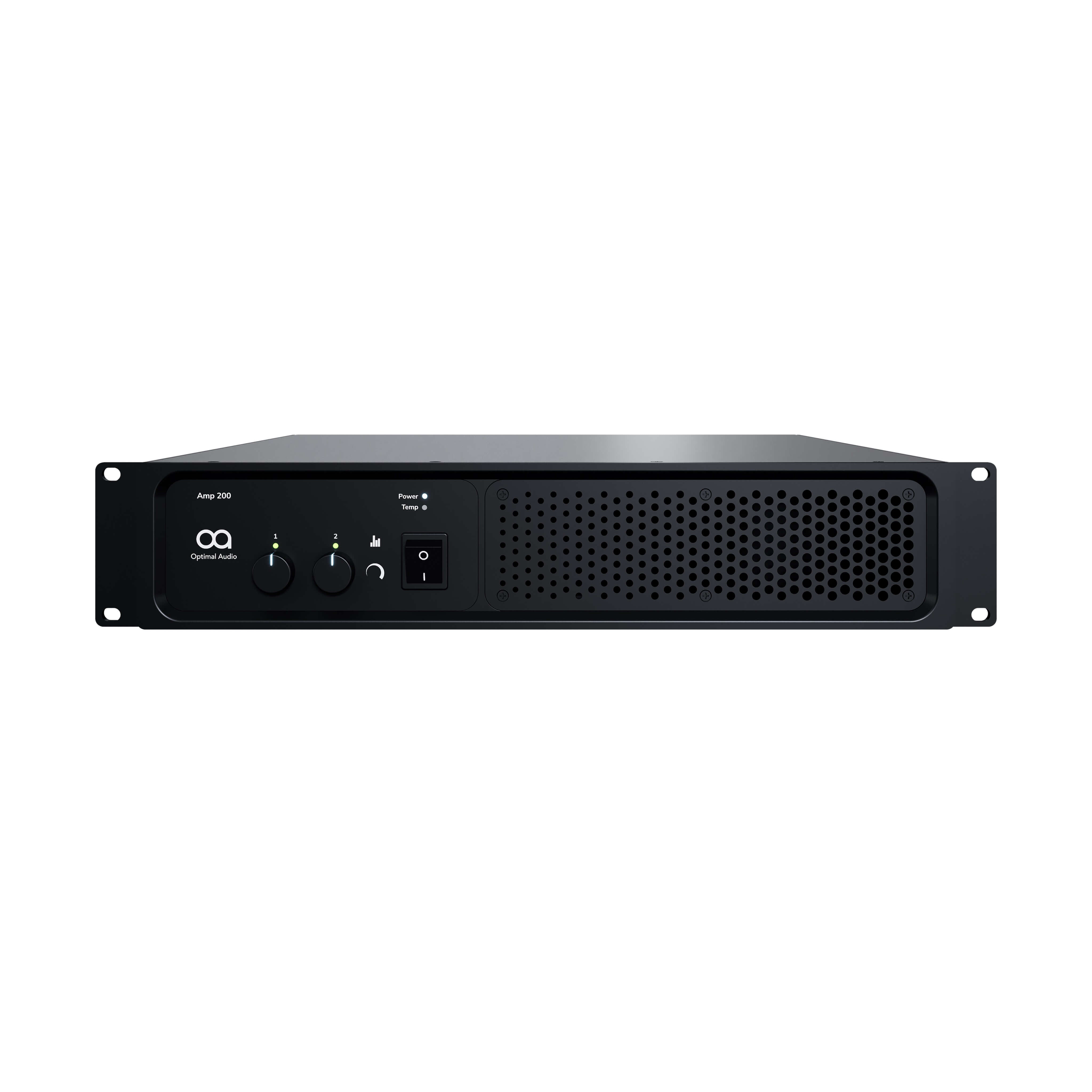 Optimal Audio Amp 200 - 2 x 700W Performance Power Amplifier, front