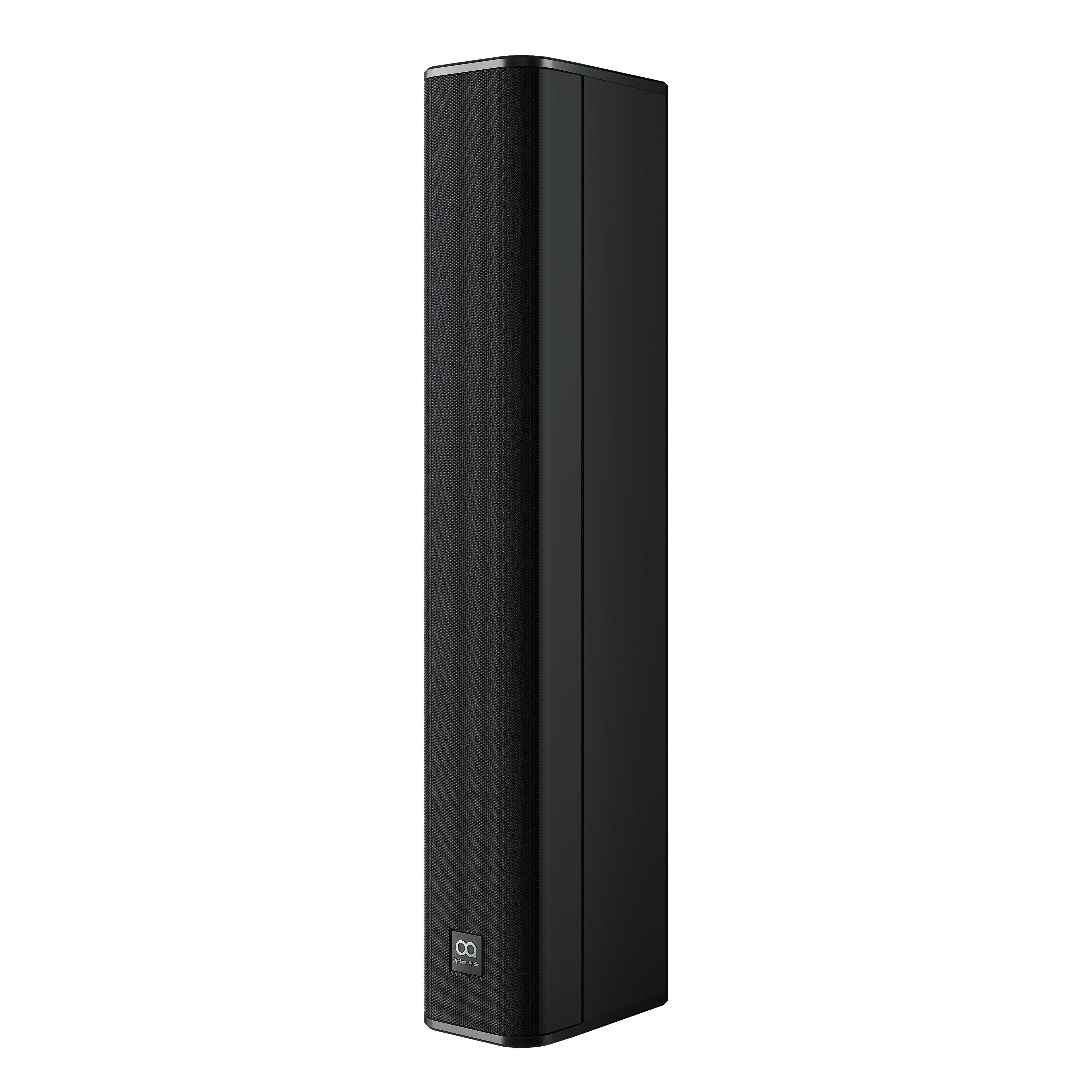 Optimal Audio Column 8 - 8-Driver Passive Column Loudspeaker, black, angled