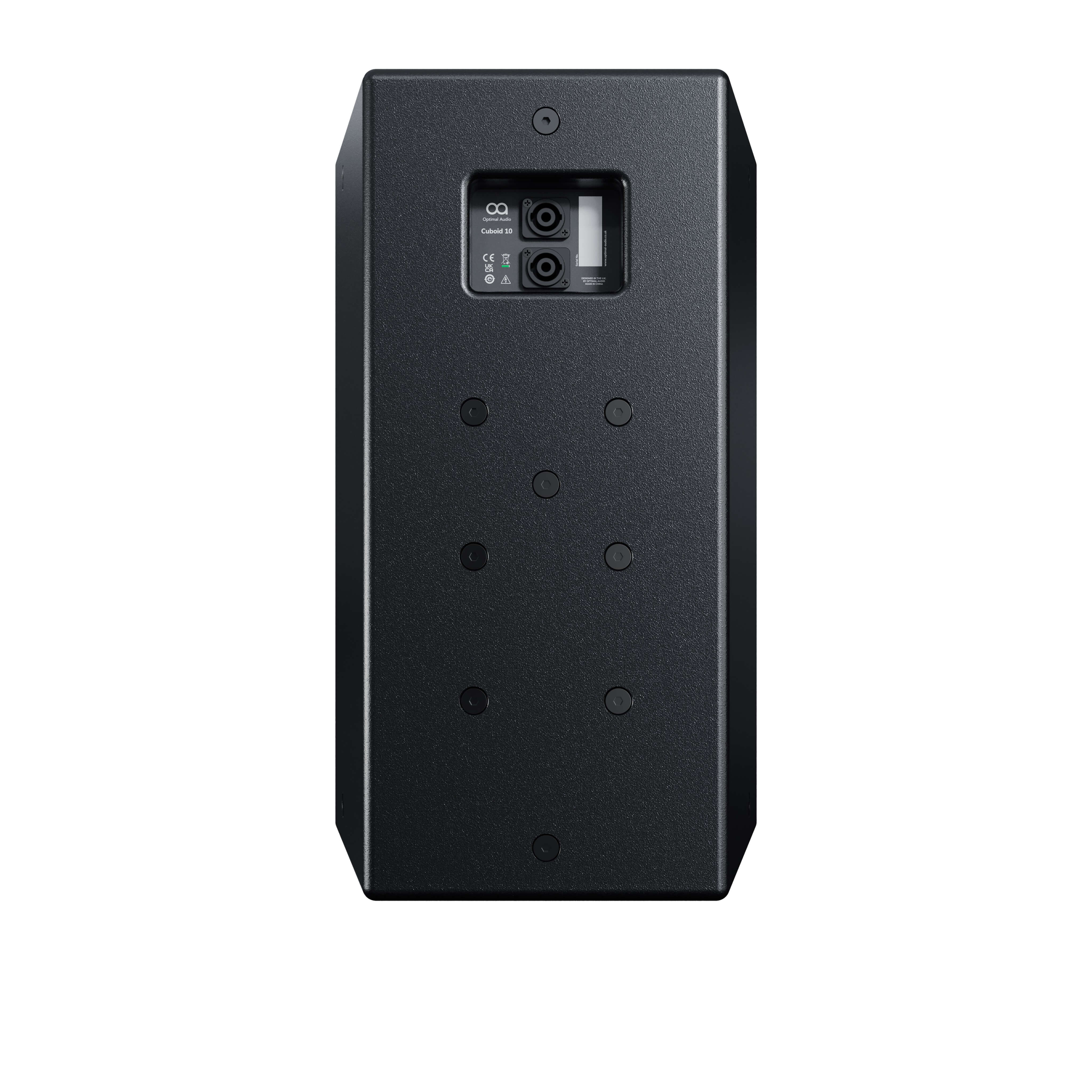 Optimal Audio Cuboid 10 - 10-inch 2-Way Passive Loudspeaker, rear