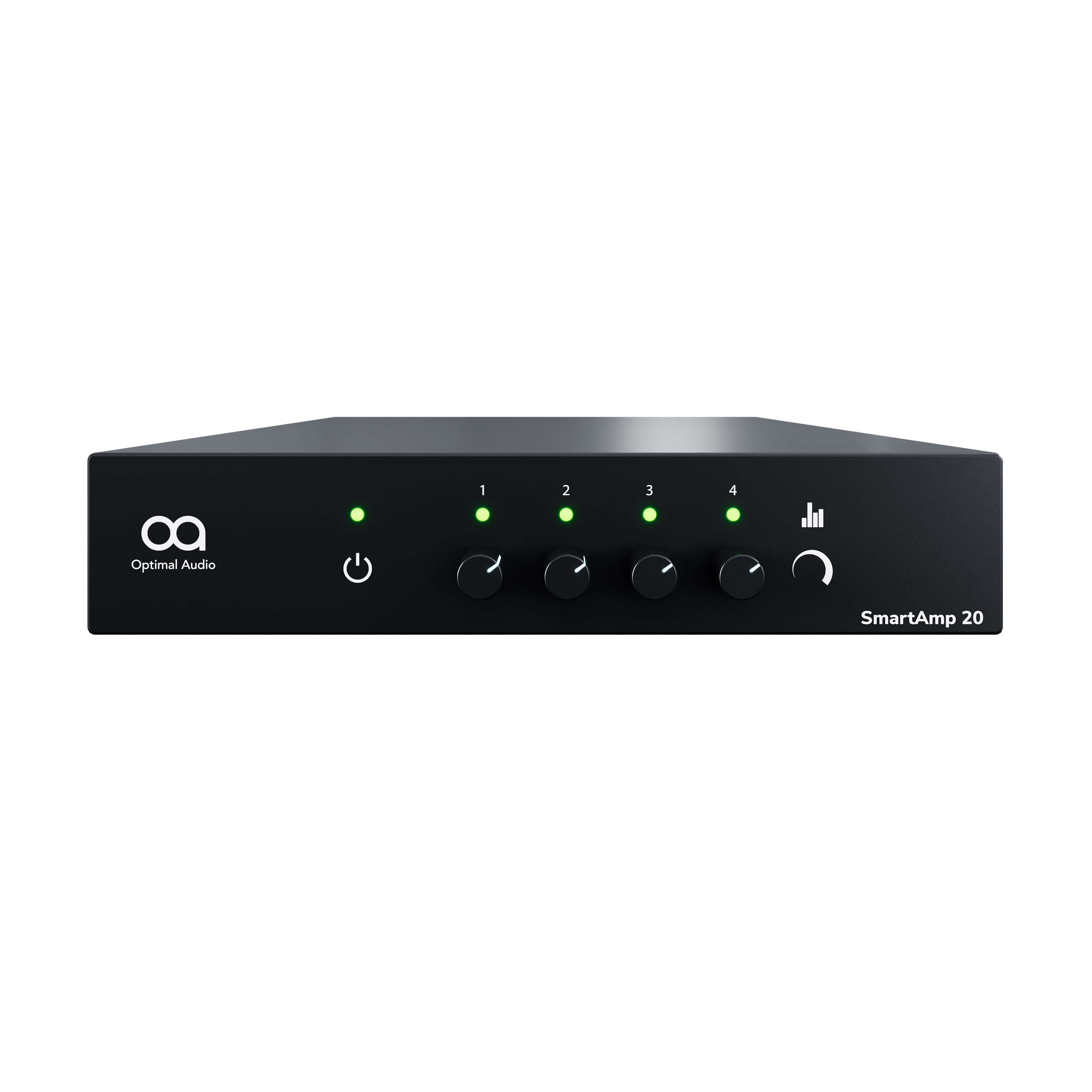 Optimal Audio SmartAmp 20 - 4 x 125W Amplifier with Integral DSP, front