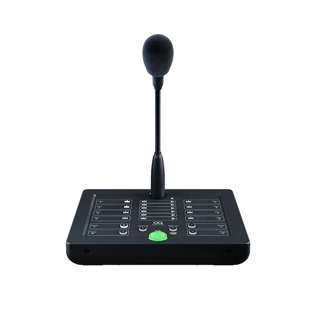 Optimal Audio Talk 8 - 8 Zone Digital Paging Station, front