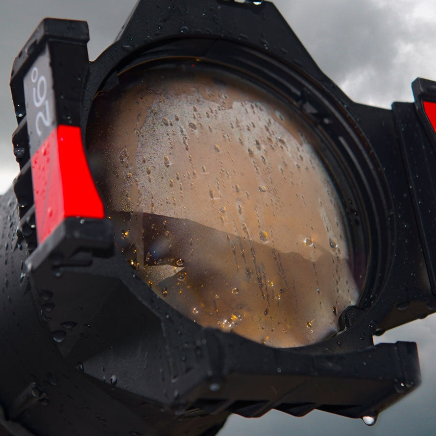 Chauvet Professional Ovation E-260WW IP - IP65-rated Warm White LED Ellipsoidal, outdoors closeup
