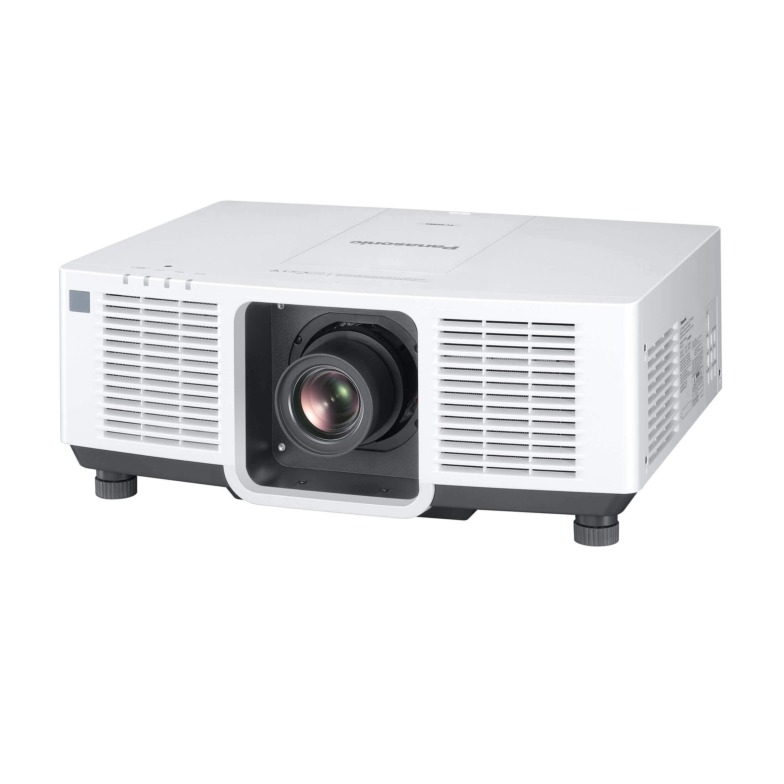 Panasonic PT-MZ882 Series - 3LCD Laser WUXGA Projector, white, slant left