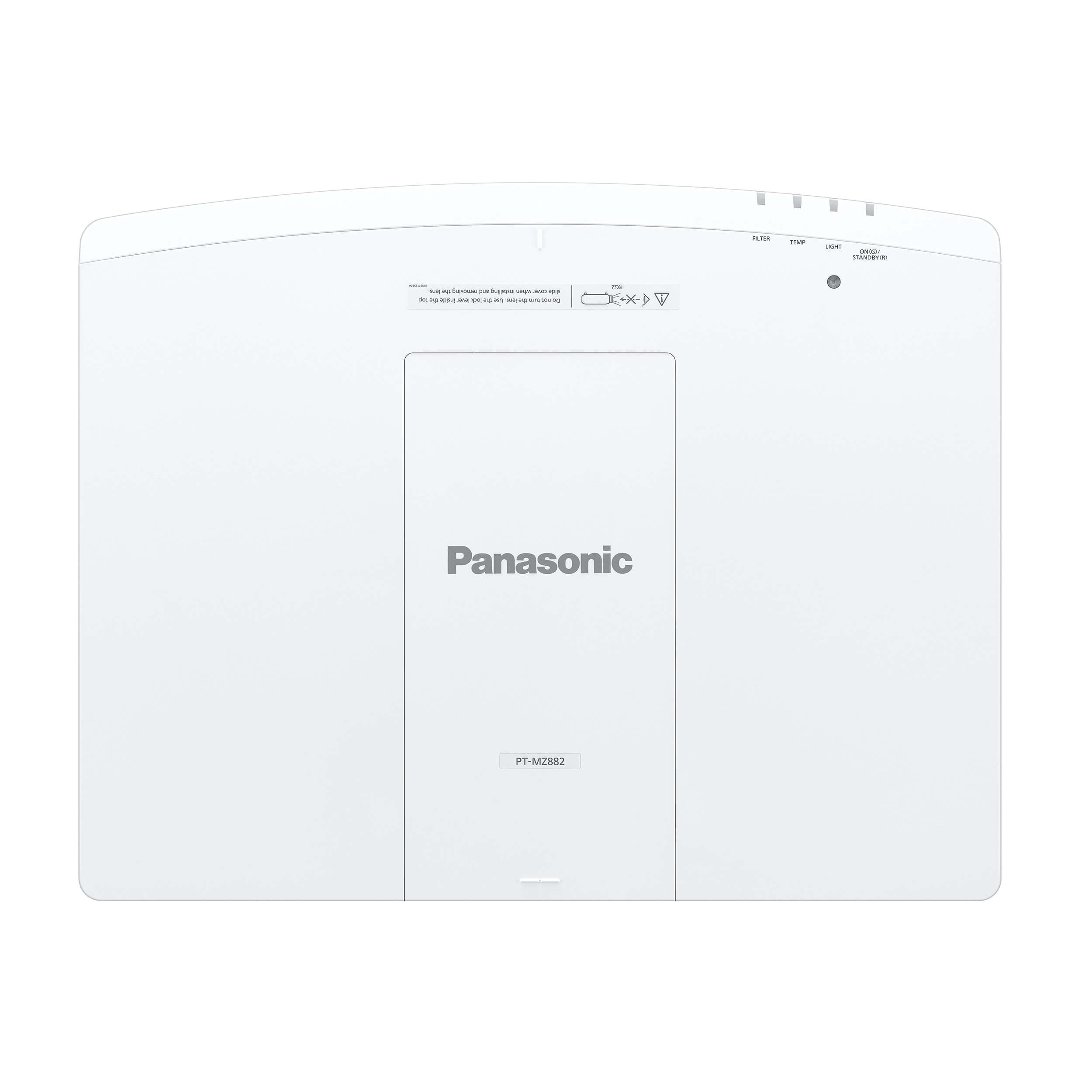 Panasonic PT-MZ882 Series - 3LCD Laser WUXGA Projector, white, top