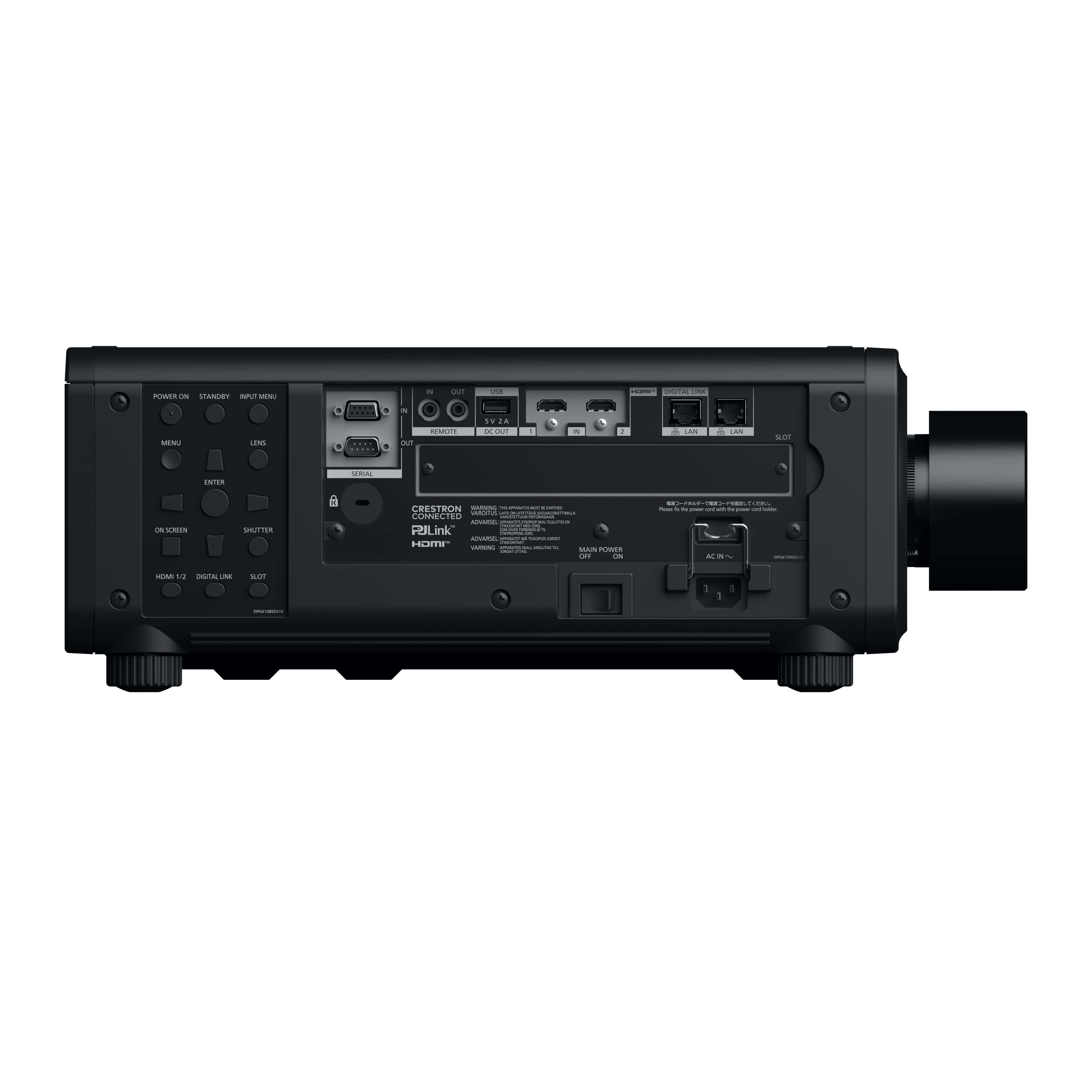 Panasonic PT-RQ7 Series - 1-Chip DLP Laser Projector, left side