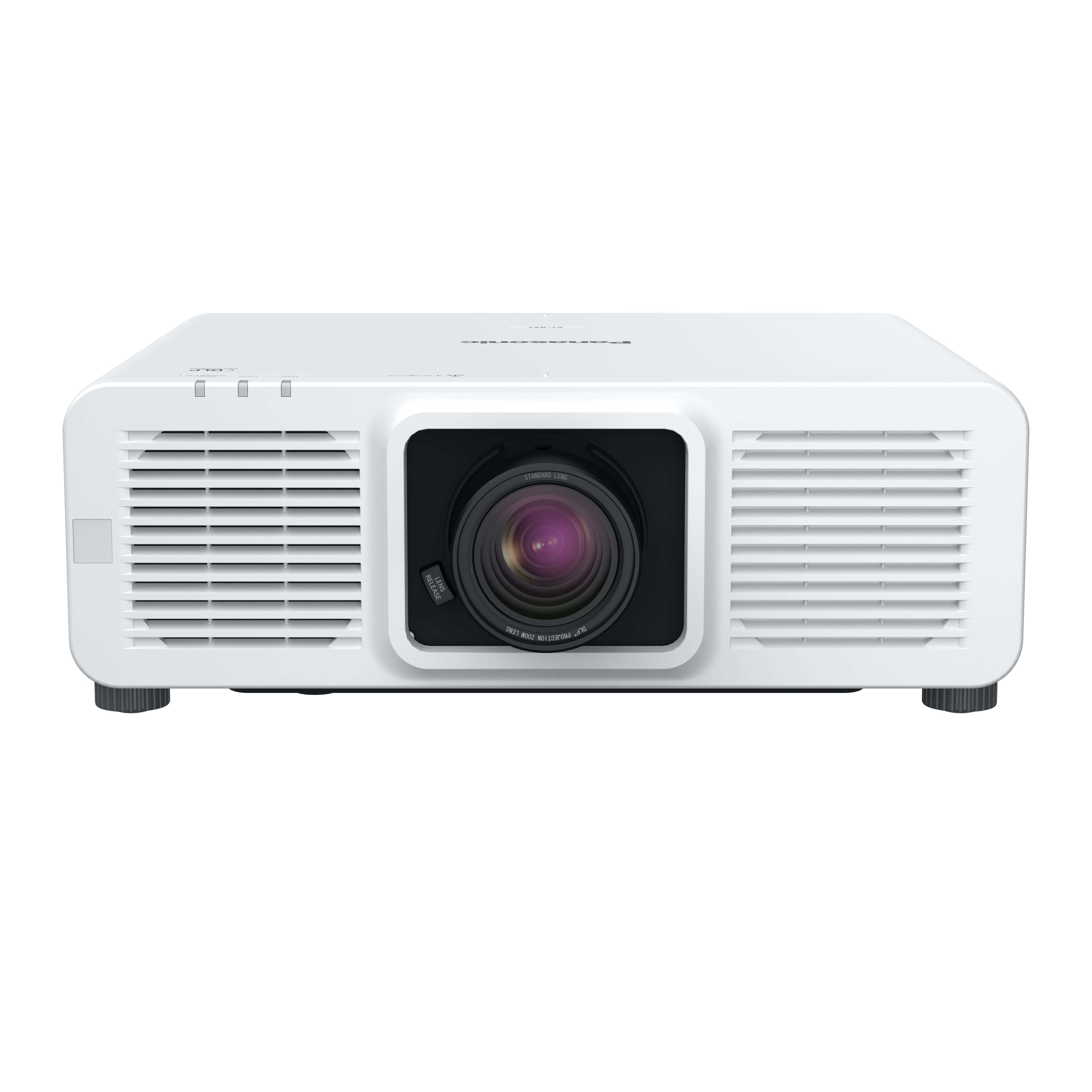 Panasonic PT-RZ7 RZ6 - 1-Chip DLP WUXGA Laser Projector, front tilt