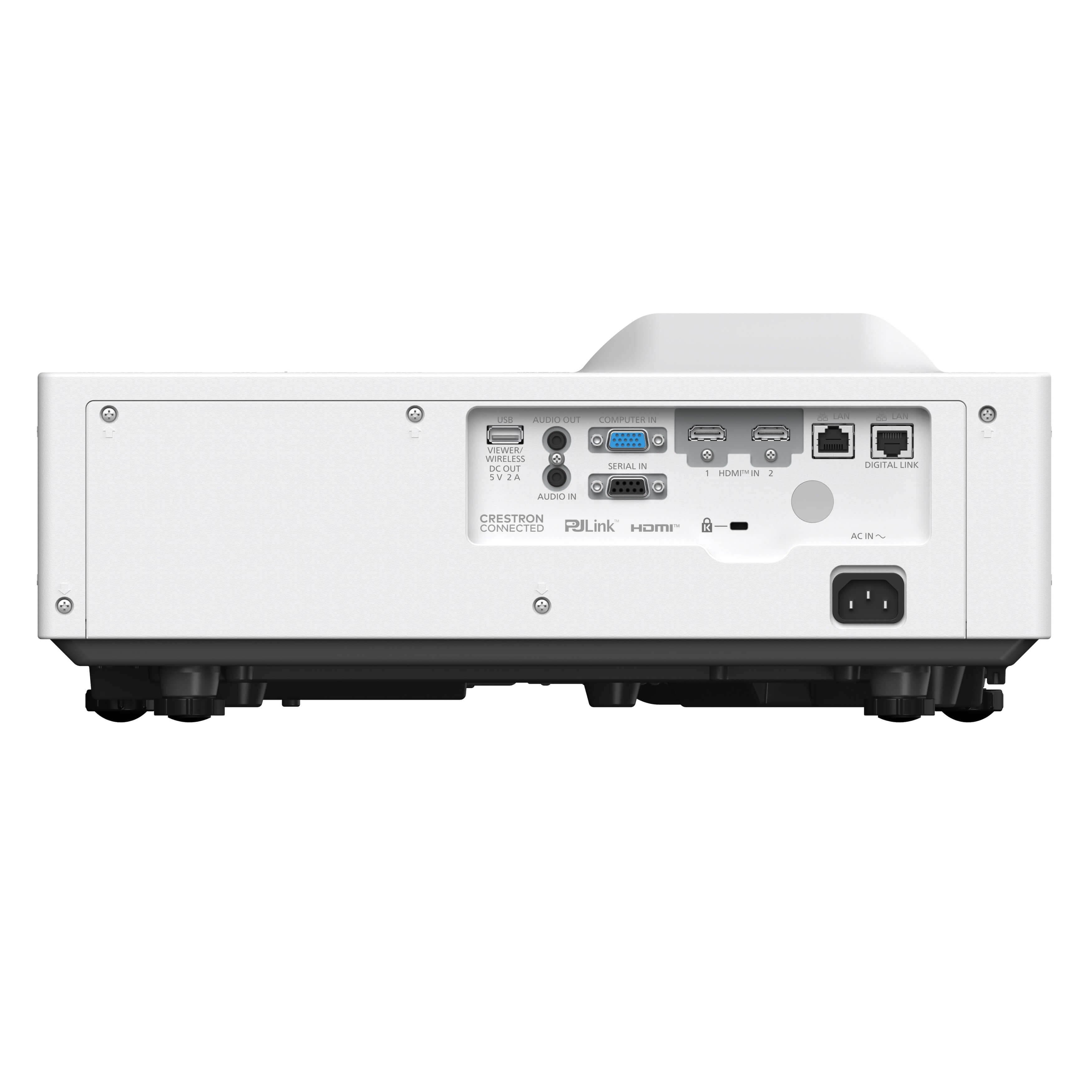 Panasonic PT-VMZ7ST Series - Short-Throw 3LCD Laser WUXGA Projector, rear