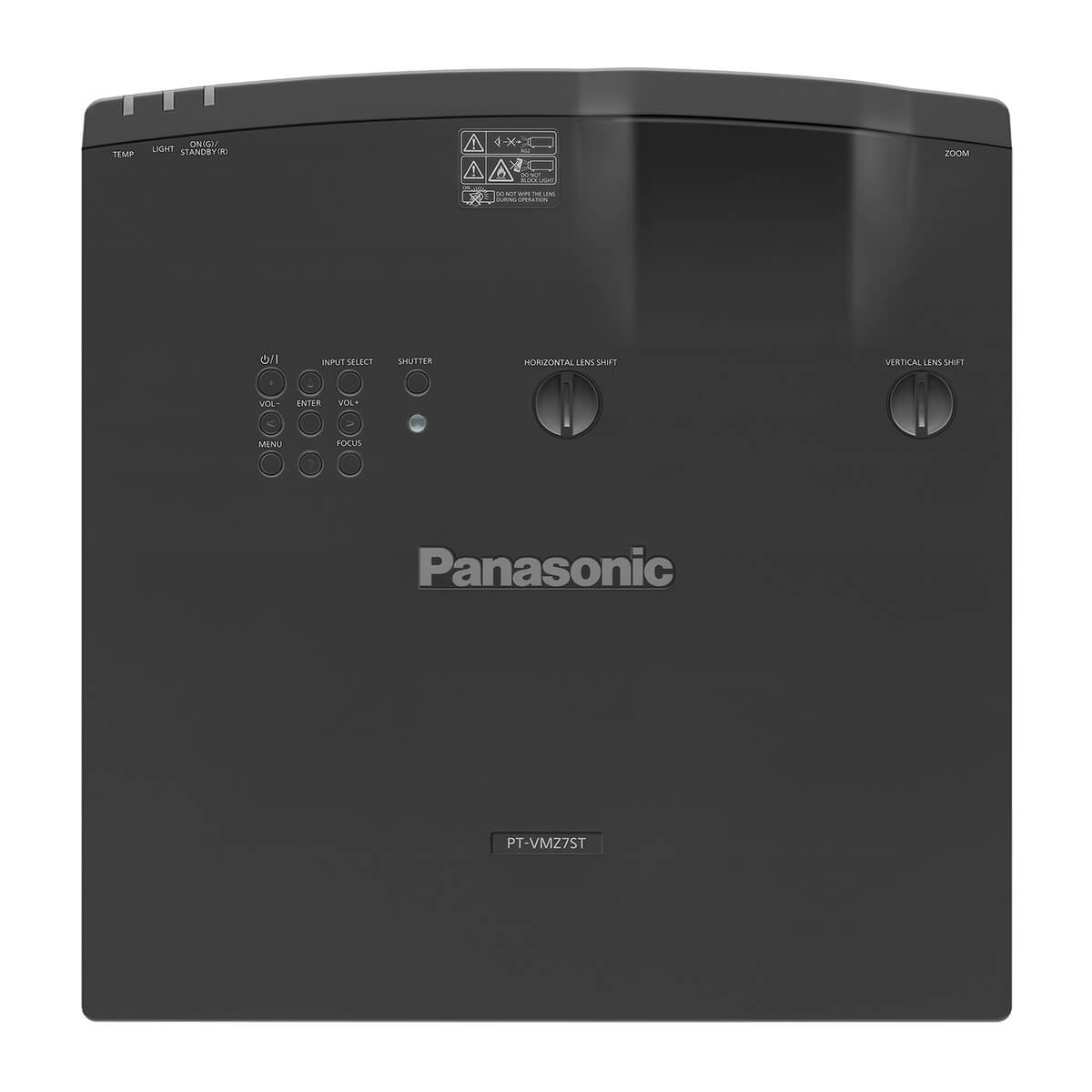 Panasonic PT-VMZ7STB Series - Short-Throw 3LCD Laser WUXGA Projector, top