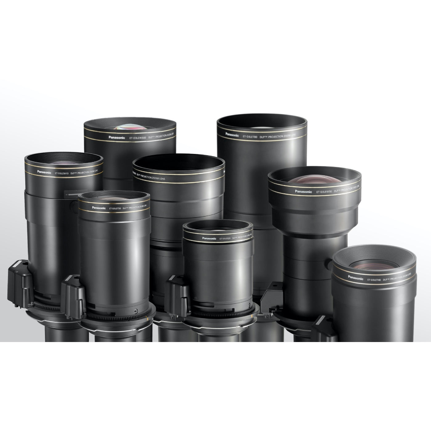 Lenses compatible with Panasonic 3-Chip DLP projector models, excluding the PT-RQ50KU.