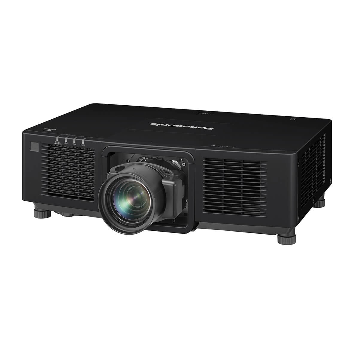 Panasonic PT-MZ14KLBU7 - 3LCD Laser WUXGA Projector, slant shown with optional lens