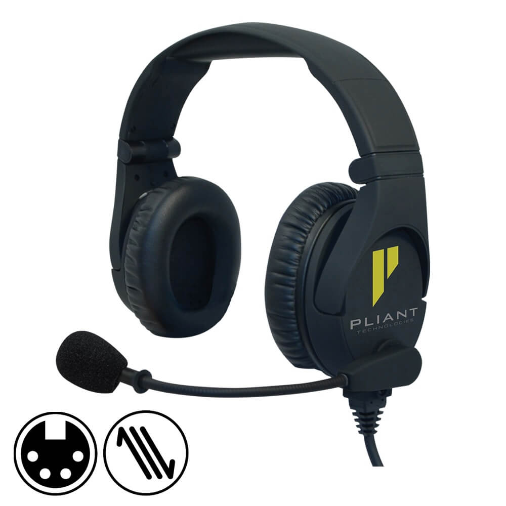 Pliant Technologies PHS-SB210-4F SmartBoom PRO Dual-Ear Headset