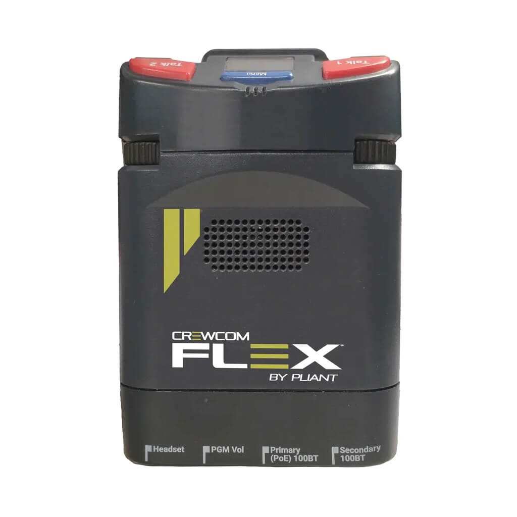 Pliant Technologies CBP-22 - CrewCom FLEX 2-ch Beltpack, front