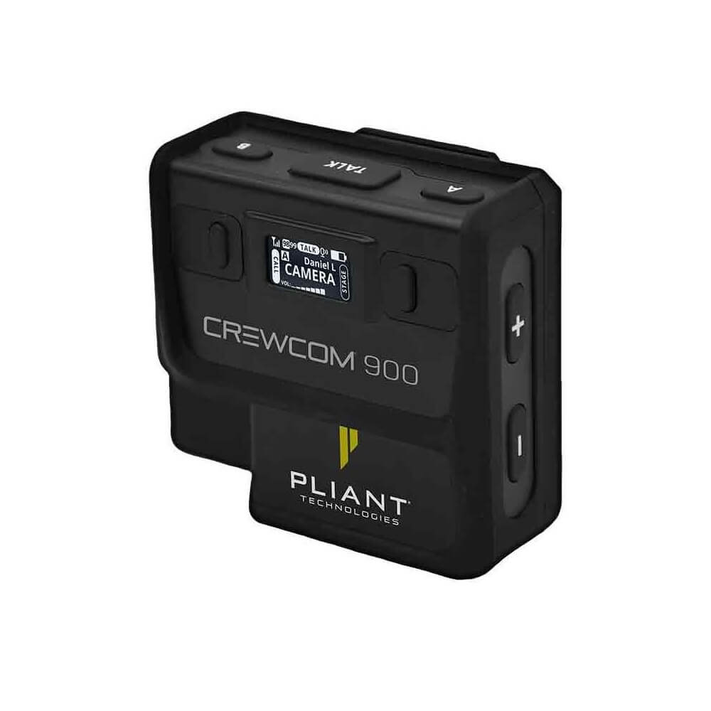 Pliant Technologies CRP-C12-900 - CrewCom 900MHz Compact Radio Pack, angle