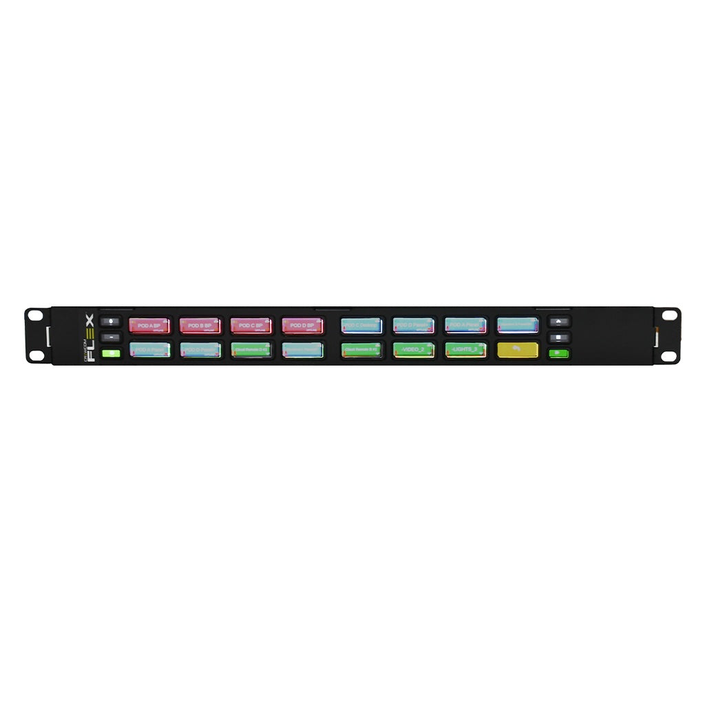 Pliant Technologies CXP-16 - CrewCom FLEX 16-key Expansion Panel, front
