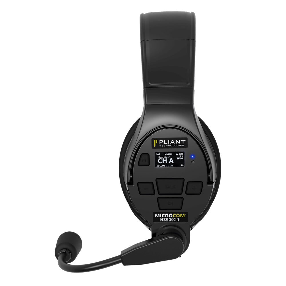 Pliant Technologies PMC-HS900XRD - MicroCom 900XR Wireless Headset, side