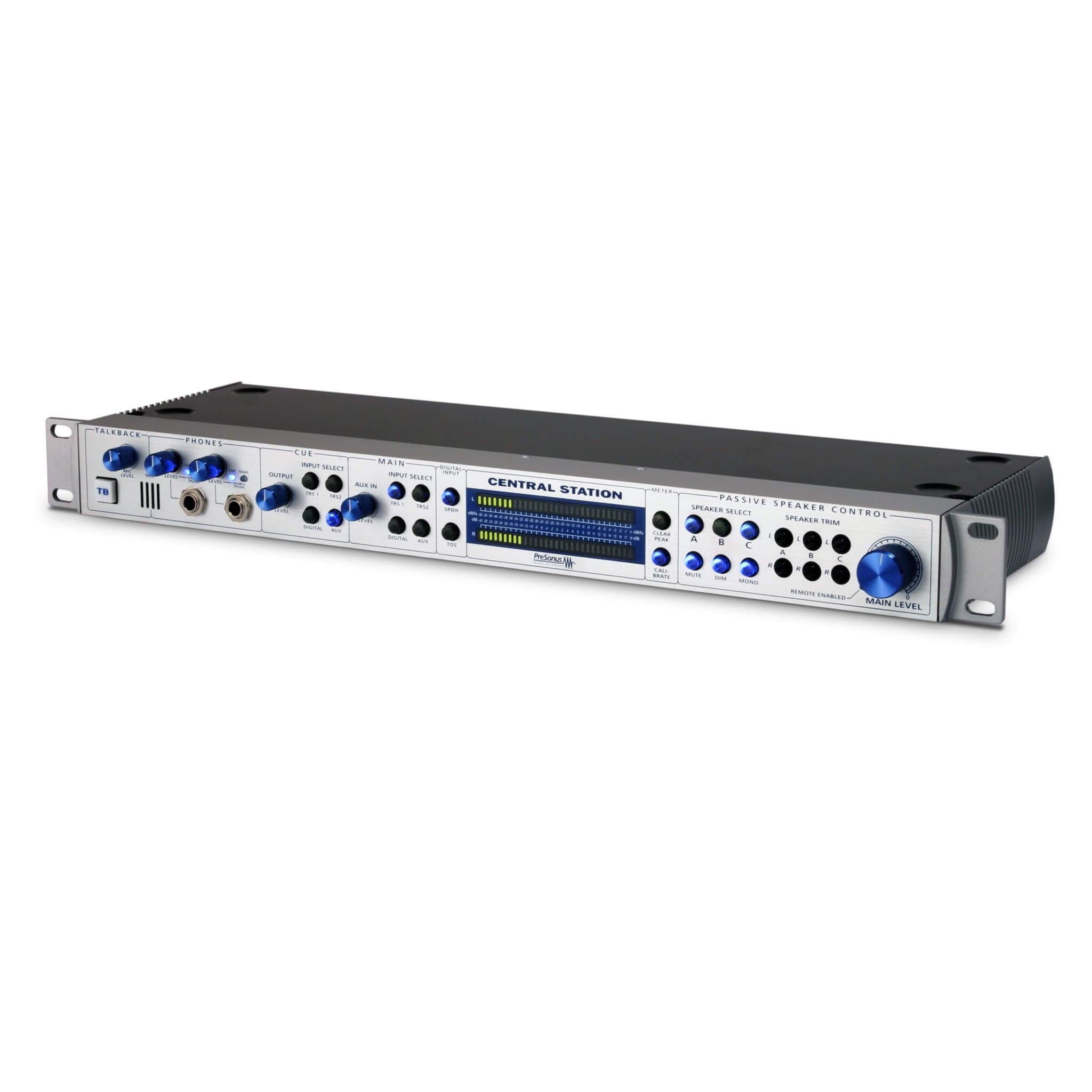PreSonus Central Station PLUS - Studio Control Center, angle