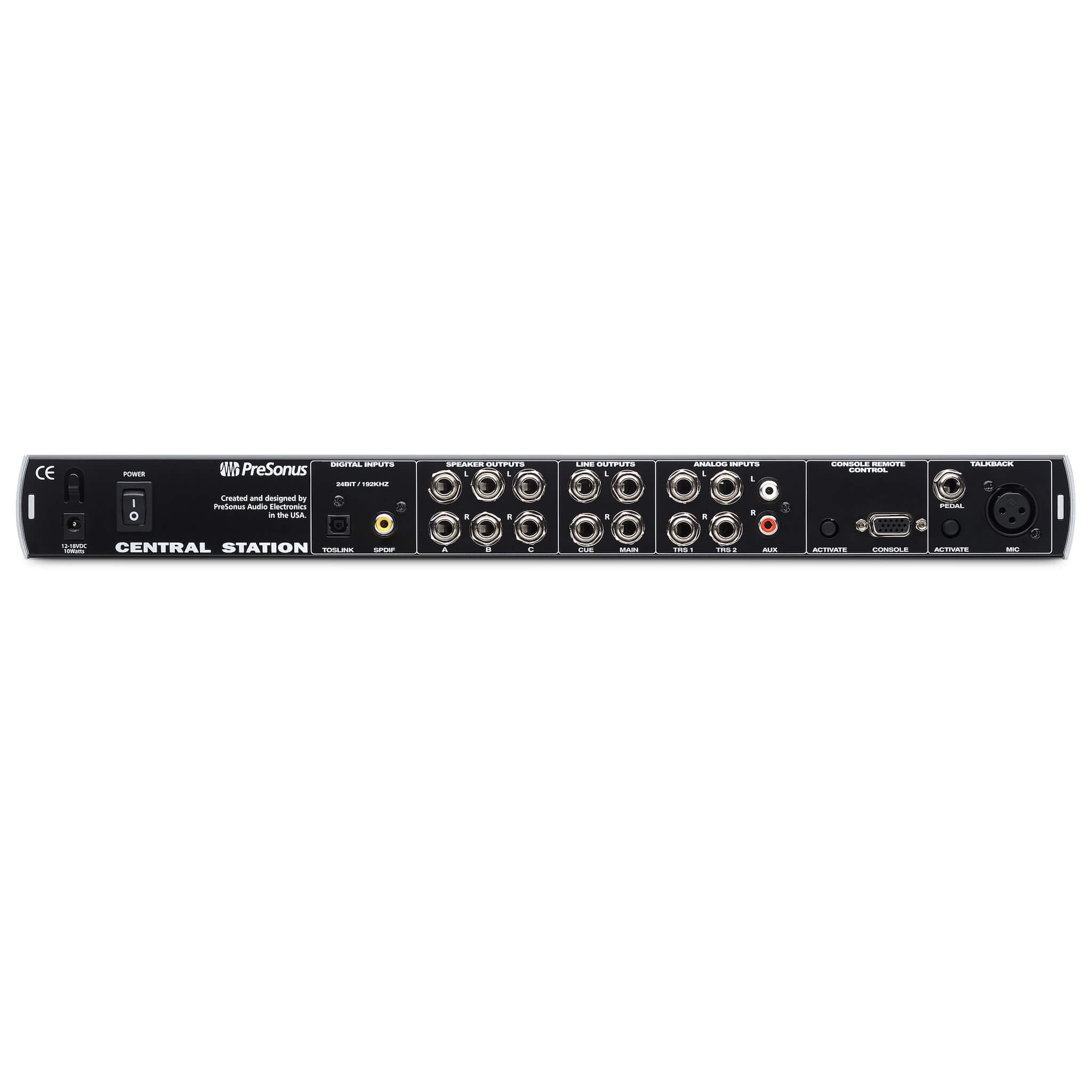 PreSonus Central Station PLUS - Studio Control Center, back