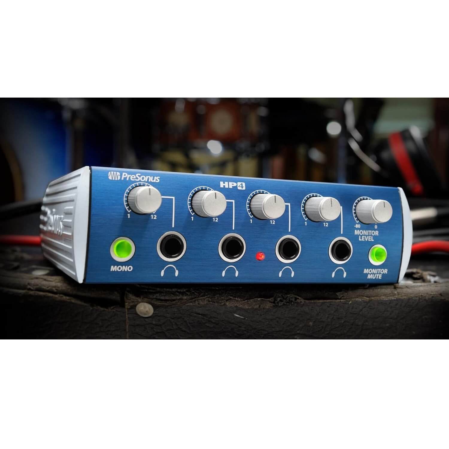 PreSonus HP4 - 4-channel Headphone Amplifier, angle