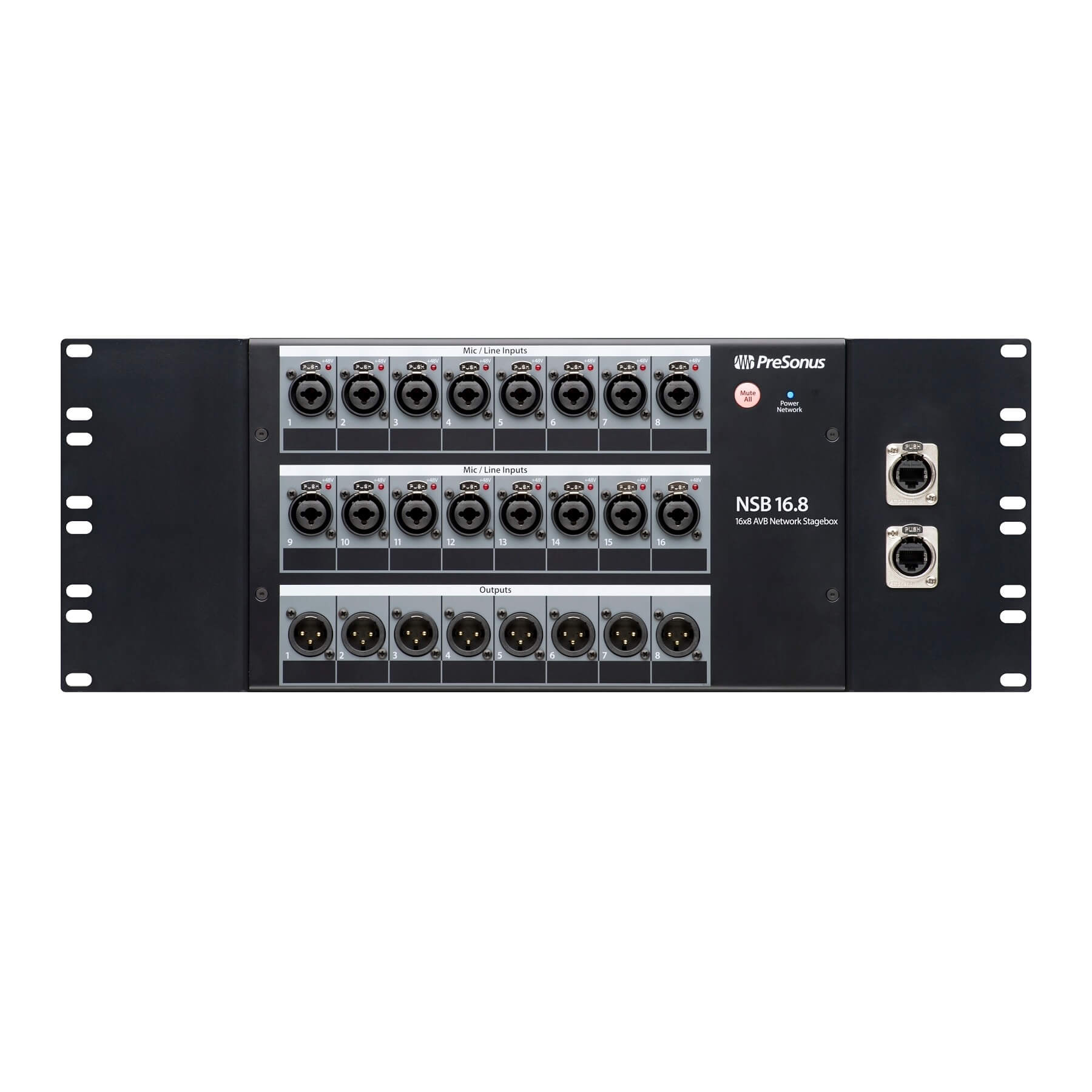 PreSonus NSB 16.8 - 16-input 8-output AVB Stagebox, rack