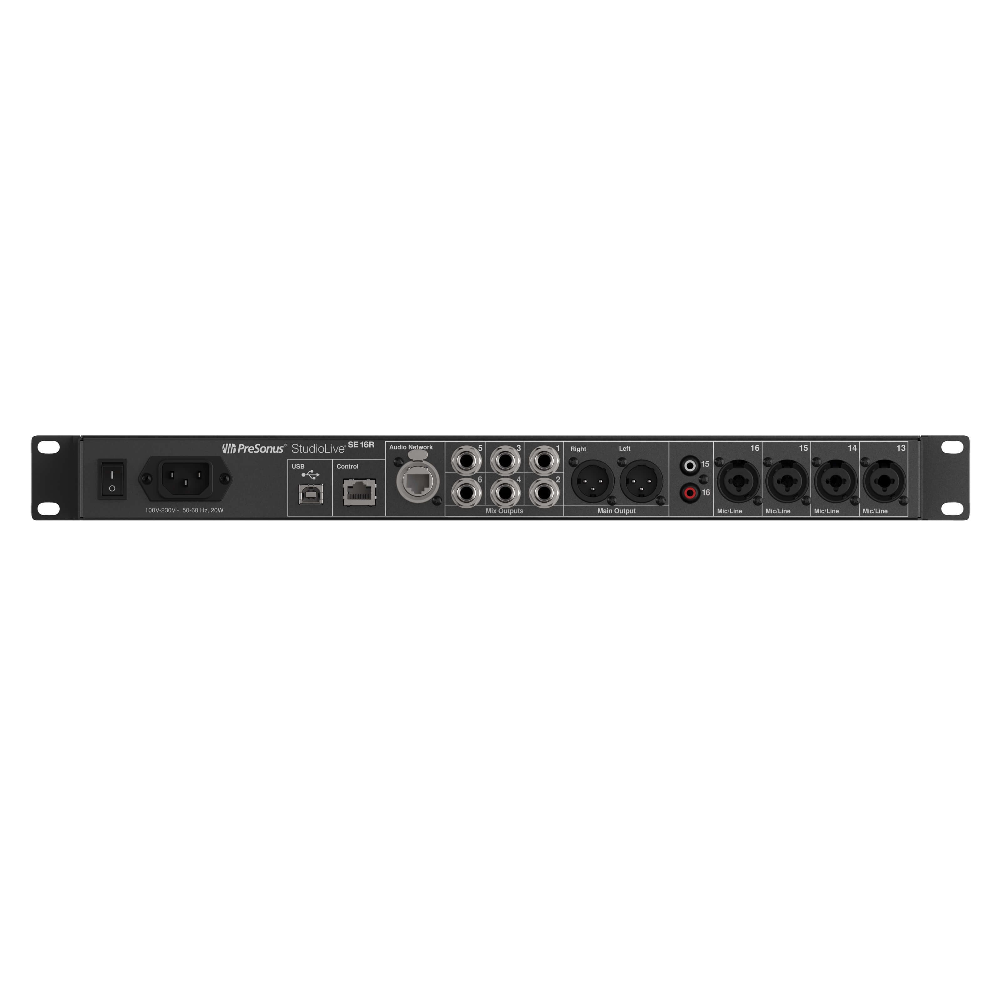 PreSonus StudioLive SE 16R - Digital Rack Mixer, back