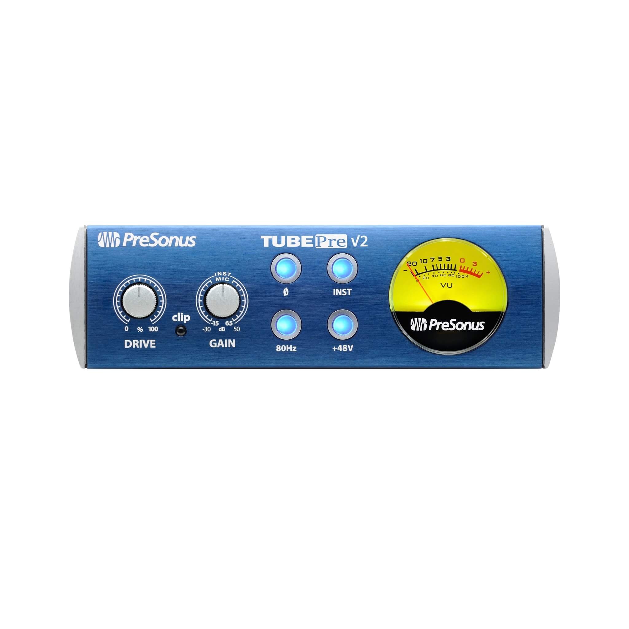 PreSonus TubePre V2 - Mono Tube Microphone Preamplifier, front