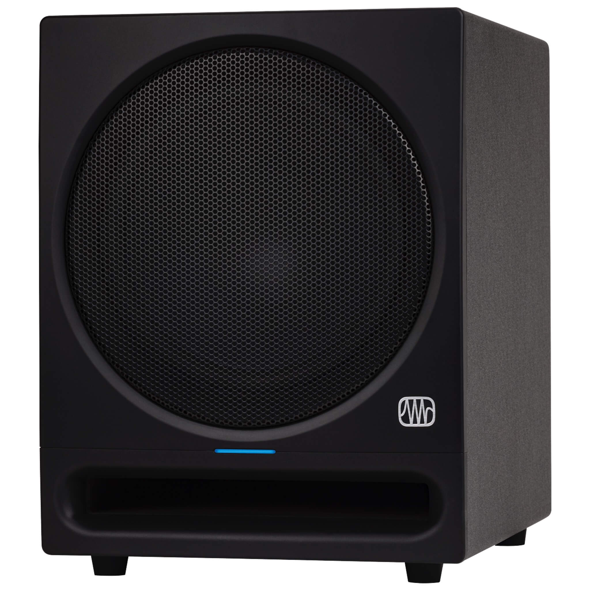 PreSonus Eris Pro Sub 10 - 10-inch Active Studio Subwoofer, angle