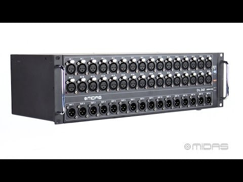 Midas DL32 - 32-Input, 16-Output Stage Box with 32 Midas Mic Preamps, YouTube video