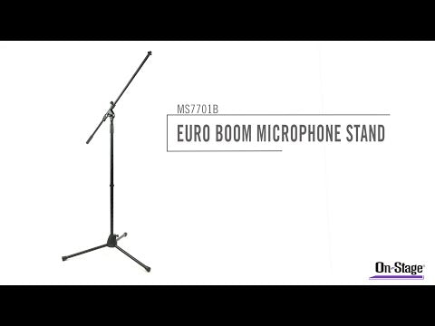 On-Stage MS7701B - Euro Boom Microphone Stand, YouTube video