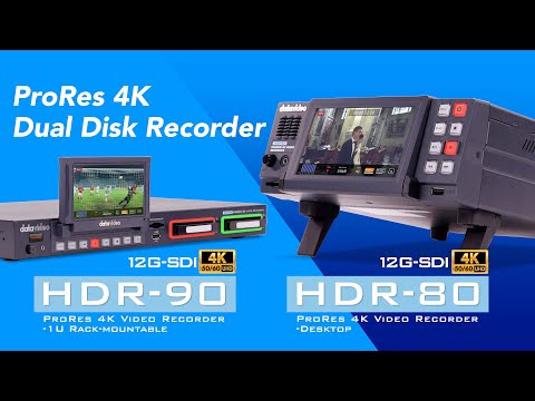 DataVideo HDR-80 - ProRes 4K Video Recorder, YouTube video