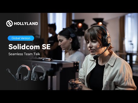 Hollyland Solidcom SE Global Version - 2.4G Noise Cancelling Headset Intercom System, YouTube video