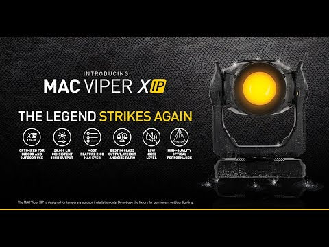 Martin MAC Viper XIP - High Output LED Moving Head Fixture, YouTube video