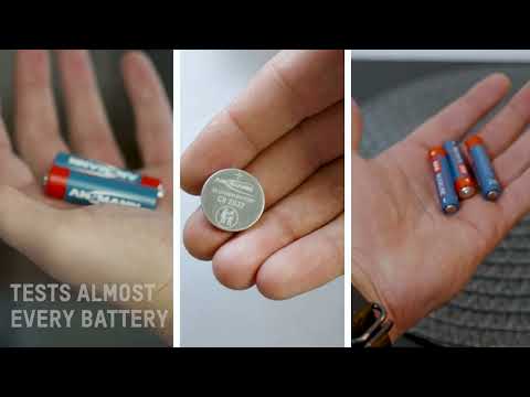 Ansmann Comfort Check - Pocket-Size Universal Battery Tester, YouTube video