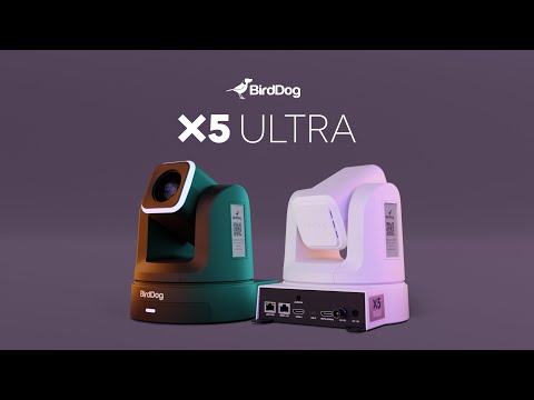 BirdDog X5 Ultra - 4K60 PTZ Camera with 20x Optical Zoom and 12G-SDI