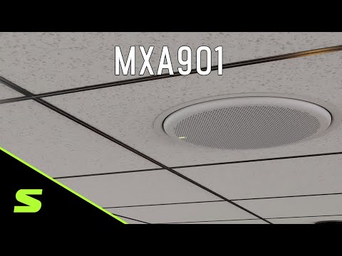 Shure Microflex Advance MXA901 Conferencing Ceiling Array Microphone Overview, YouTube video