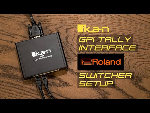 Ikan GPI Tally Interface for Roland Switchers, YouTube video