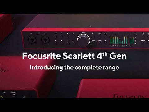 Focusrite Scarlett (4th Gen) - The complete range, YouTube video