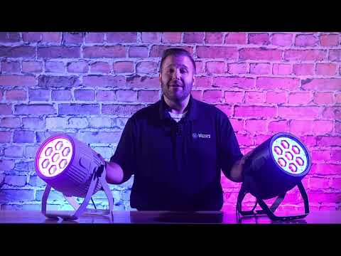Hands on Demo: Motif Settelenti Outdoor-Rated RGBW Zoomable PAR + Unique FX by Blizzard, YouTube video