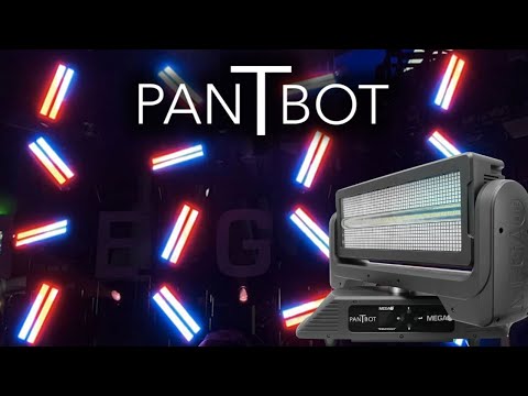 Mega-Lite Pan T Bot - LED Moving Head Blinder Strobe & Wash Light, YouTube video