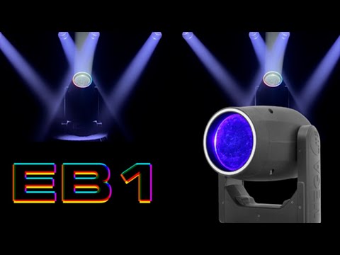 Mega-Lite EB1 - LED Moving Head Beam Fixture with Outer FX Ring, YouTube video