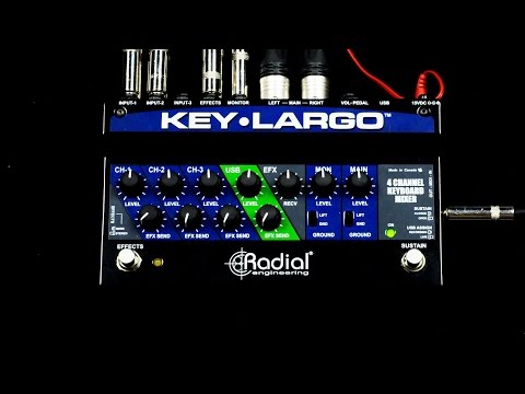 Radial Key-Largo - Keyboard Mixer, USB Interface, and Performance Pedal, YouTube Video