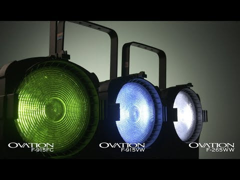 Chauvet Professional Ovation Fresnels: F-915FC, F-265WW, F-915VW