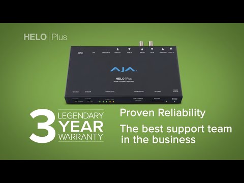 AJA HELO Plus - Advanced H.264 Streaming and Recording Appliance, YouTube video