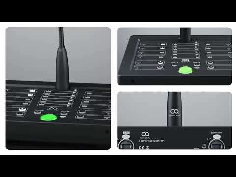 Optimal Audio Talk 8 - 8 Zone Digital Paging Station, YouTube video