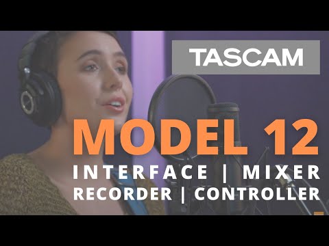 TASCAM Model 12 Interface Mixer Recorder Controller for Music and Multimedia Creators, YouTube video
