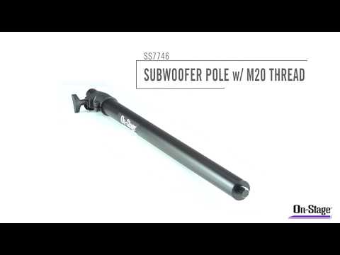 On-Stage SS7746 - Subwoofer Pole with M20 Thread, YouTube video