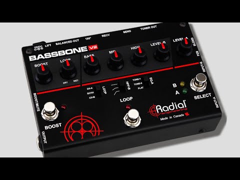 Radial Bassbone V2 - 2-Channel Bass Preamp for 1 or 2 Basses