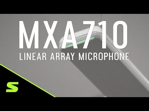Shure MXA710 Linear Array Microphone Overview, YouTube video