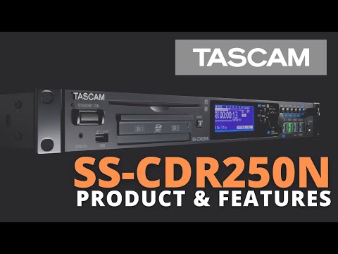 Tascam SS-CDR250N - 2-Channel Solid State CD/SD/USB Recorder/Player with Network, YouTube video