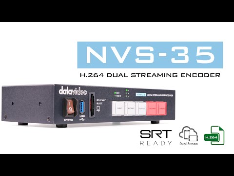 DataVideo NVS-35 - H.264 Dual Streaming Encoder and MP4 Recorder, YouTube video